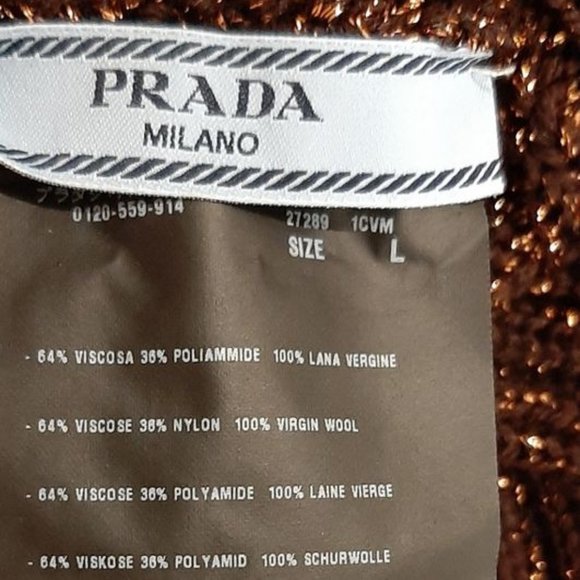 PRADA | Gold Metallic, Long Evening Gloves - Picture 6 of 8